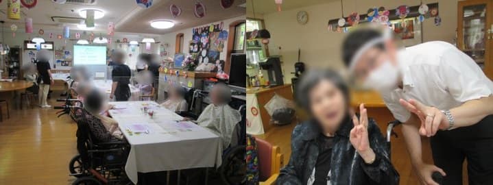 夏のパーティーの様子