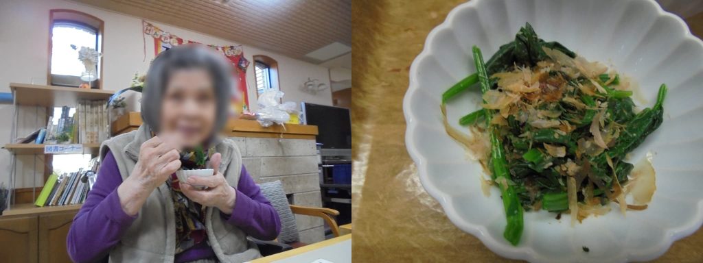 菜園の採れたて野菜の試食２