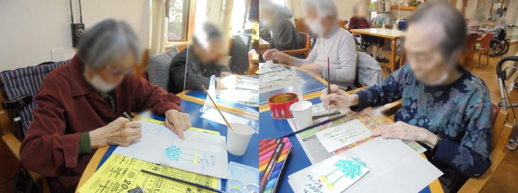 絵葉書製作の様子１