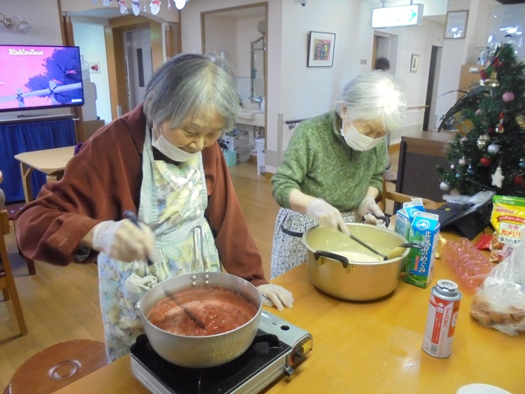 クレープ作り１