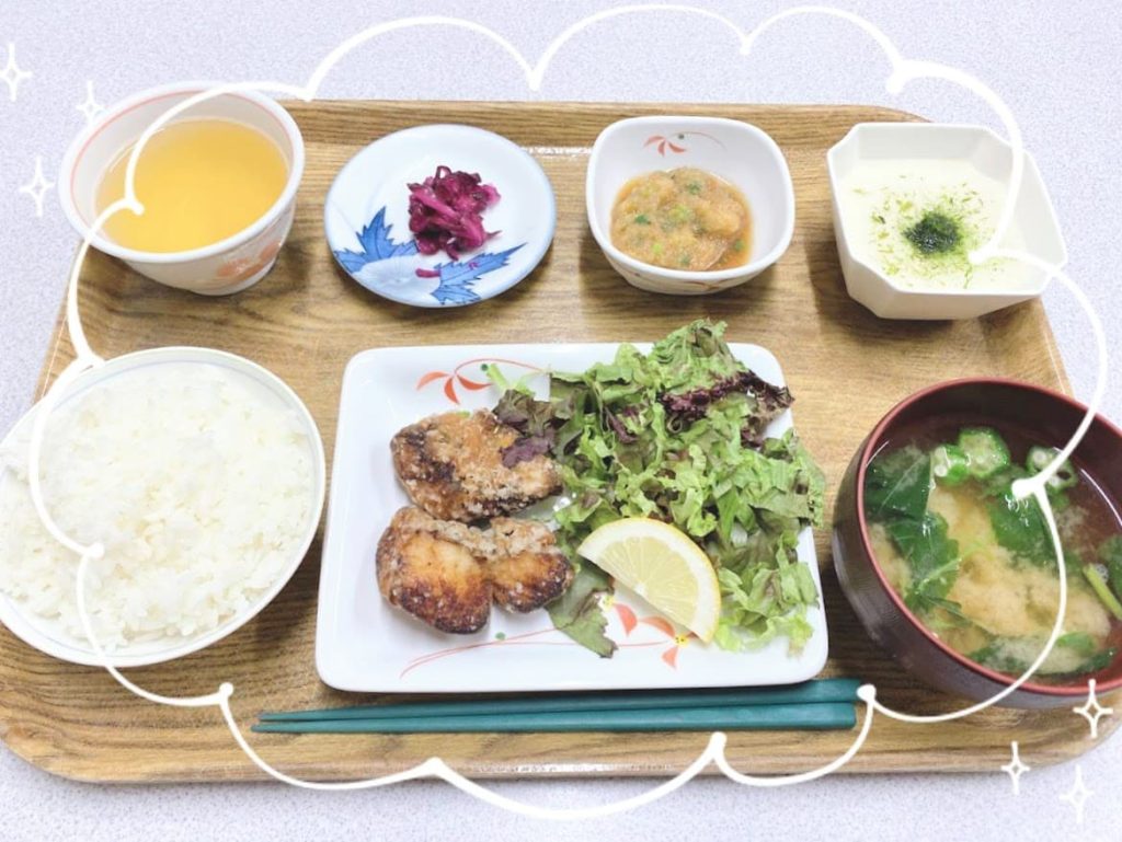 本日のランチ＿スズキのから揚げ