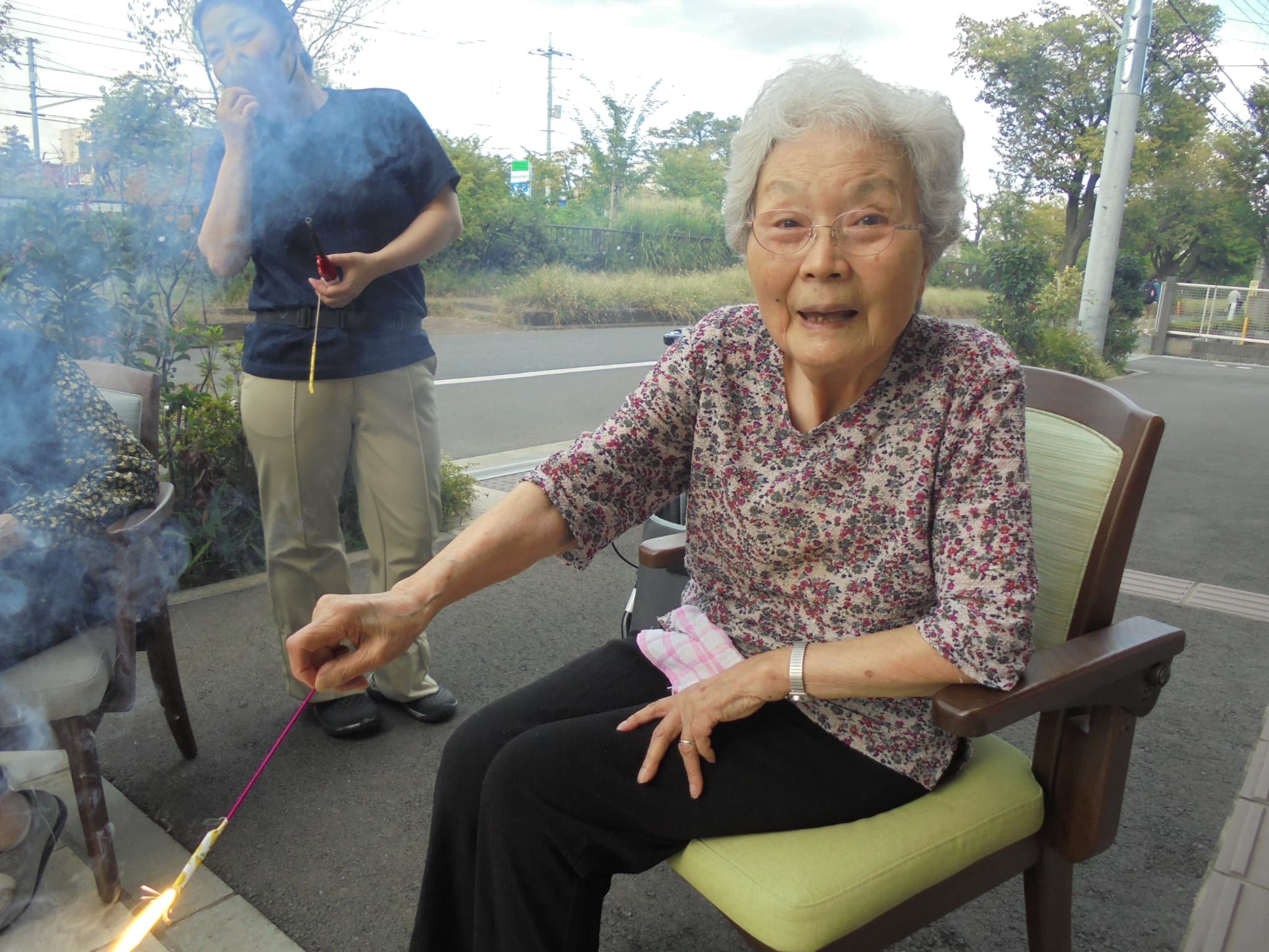 夏の終わりに花火
