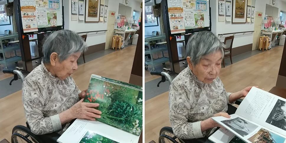 読書を楽しむ入居者様３