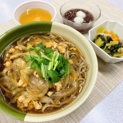 今日のごはん『鶏南蛮そば🍜』