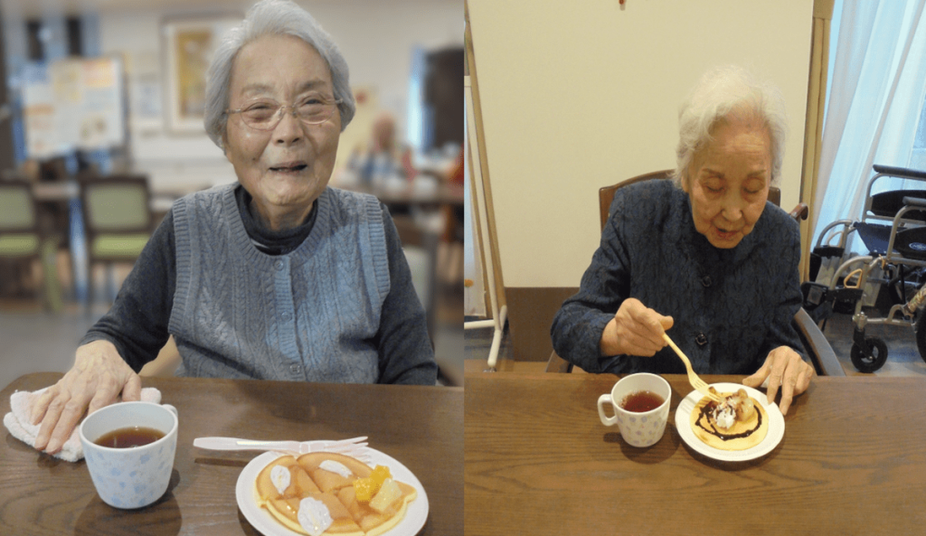 ホットケーキ作り１