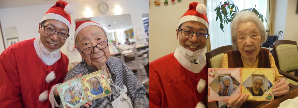 サンタと入居者様①