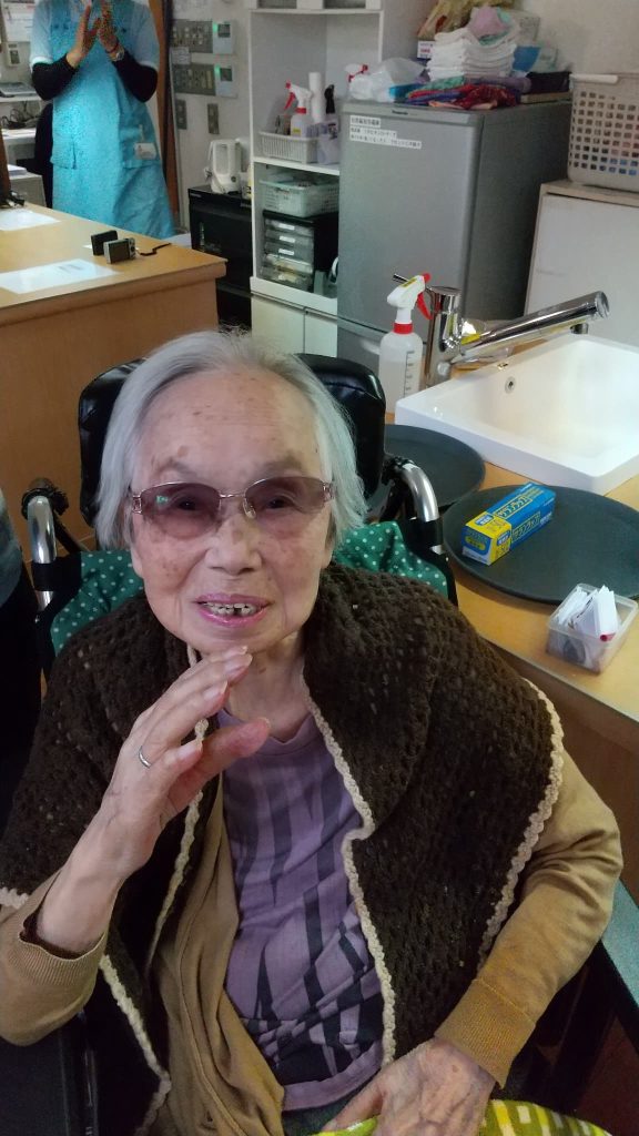 セラピー後のご入居者様