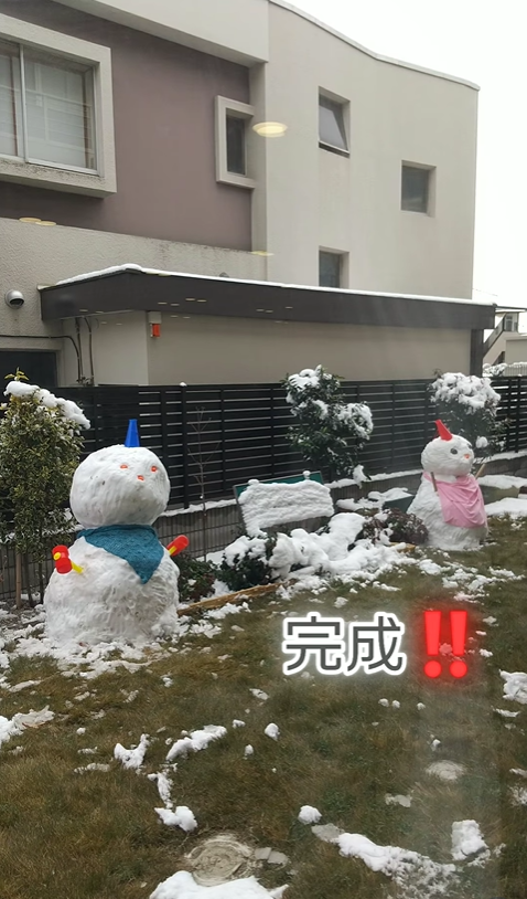雪だるまつくろう♪